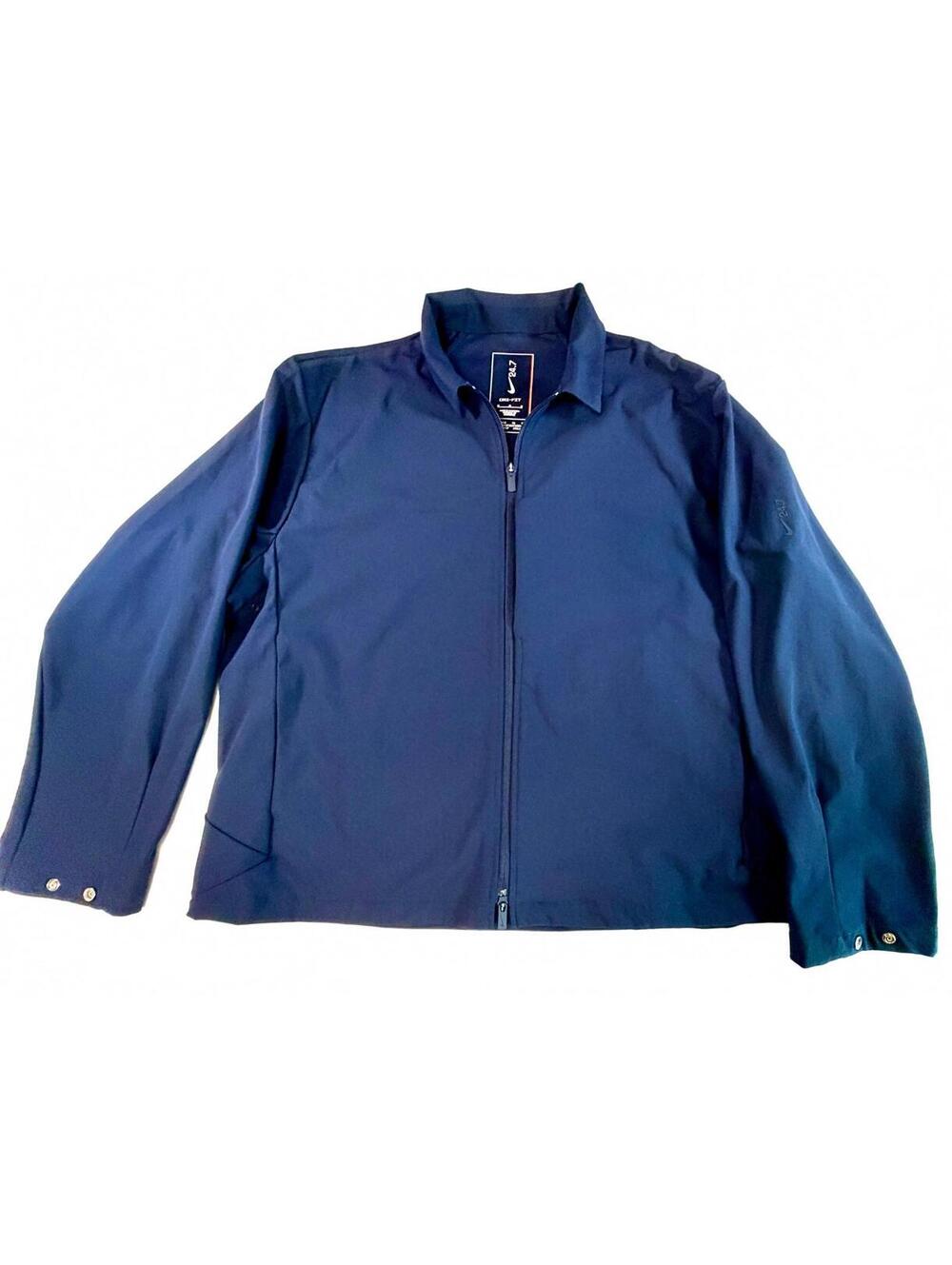 Nike 24.7 PerfectStretch Dri-FIT UV Shirt Jacket Mens Medium Navy Zip IF2867